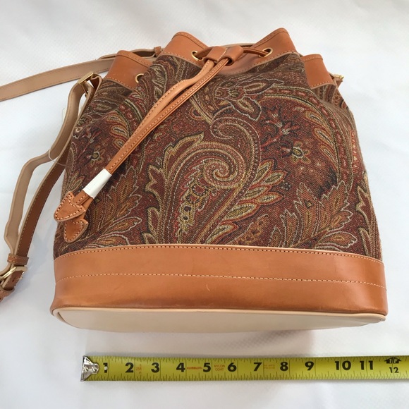 GiANI BERNINI Satchel Purse Color Beige/ Brown - Picture 5 of 11